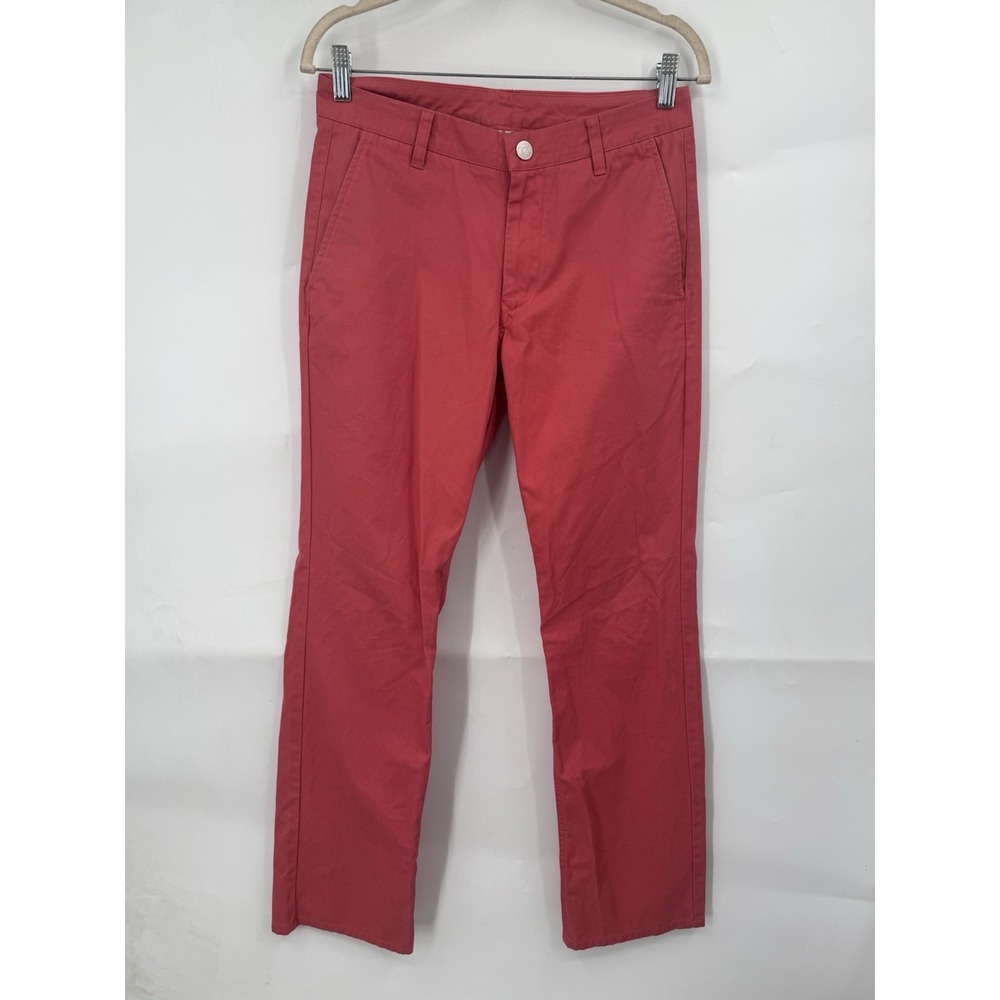 Bonobos Straight Leg Preppy Chino Pants Men 29/32 Pink Business Casual Classic